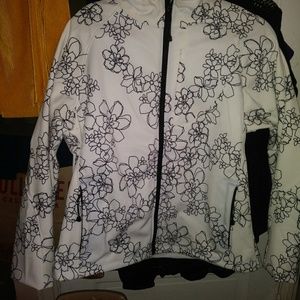 Black and White flower spring jacket